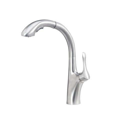 Delta Linden Single Handle Pull Out Sprayer Kitchen Faucet With Multi Flow In Arctic Stainless