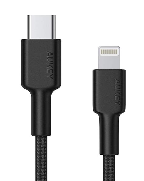 Aukey Impulse Braided Nylon Usb C To Lightning Cable M Dr Mac