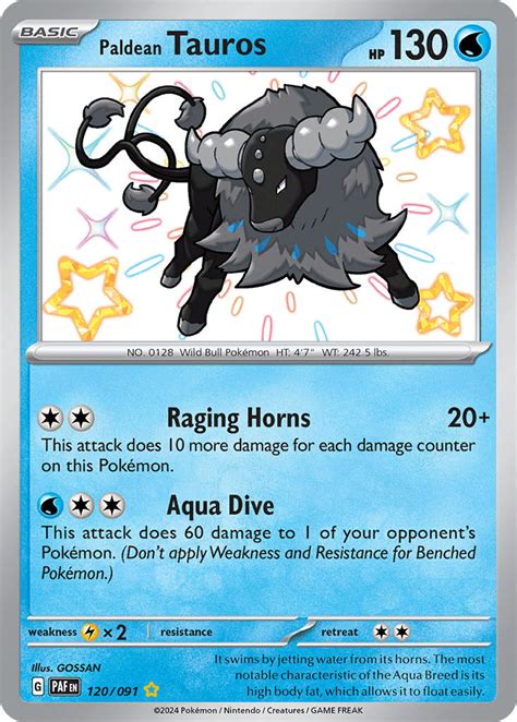 Paldean Tauros Paldean Fates PAF 120 PkmnCards