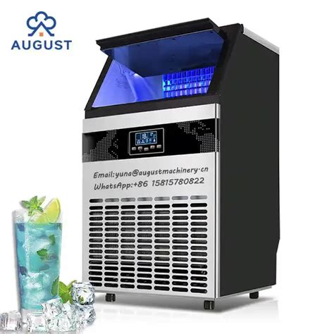 Nugget Ice Maker Automatic Stainless Steel Cube Countertop Ice Maker