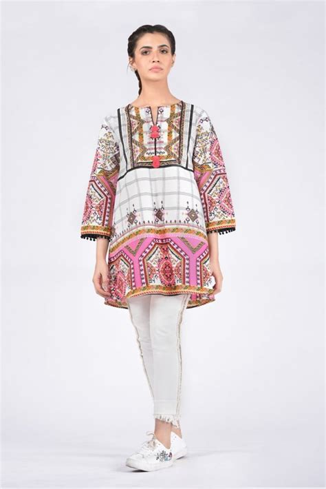 Ethnic By Outfitters Stylish Winter Shirts Dresses Designs Collection 2018 2019 27