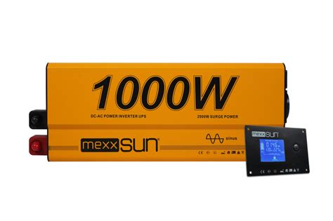 Mexxsun 12V 1000W Tam Sinüs UPS inverter Remote Ekran Toggo Enerji