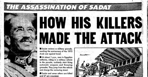 The assassination of Anwar Sadat. ChronicleVault via TimothyORourke ...