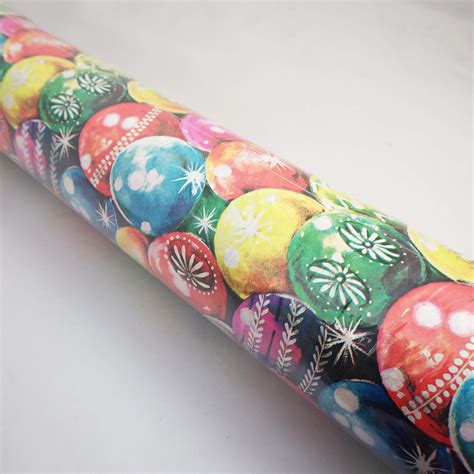 Endless Ornaments Vintage Christmas Wrapping Paper Roll