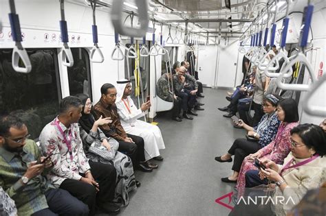 Momen Jokowi Dubes Naik Mrt Jadi Pesan Agar Asean Raih Tujuan Bersama