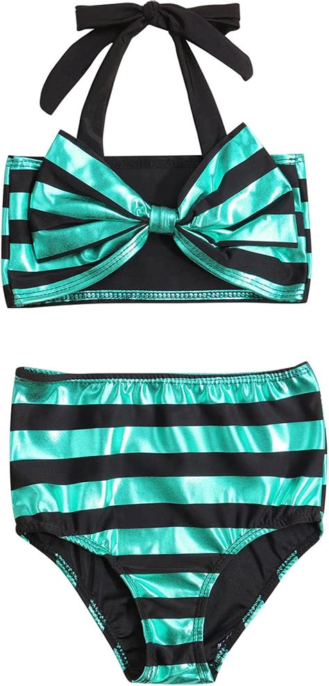 Yumeng Yumeng Badeanzug für Kleinkinder Babys Mädchen Bademode Bikini hohe Taille Shorts