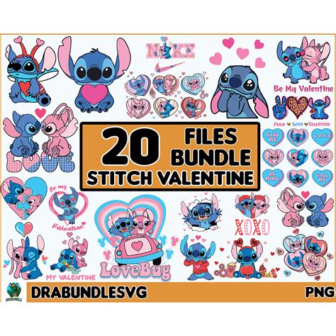 20 Stitch Valentine Svg Stitch Svg Lilo And Stitch Svg Lo Inspire