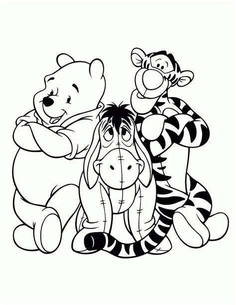 Tigger And Pooh Coloring Page - Coloring Home