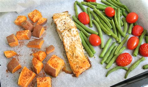 Zalm Uit De Oven Met Sperziebonen En Zoete Aardappel Optima Vita