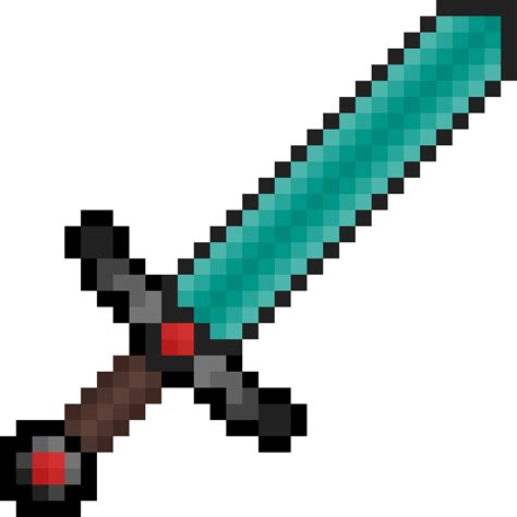 Download Ruby Gem Sword Minecraft Stone Sword Texture Clipart Png