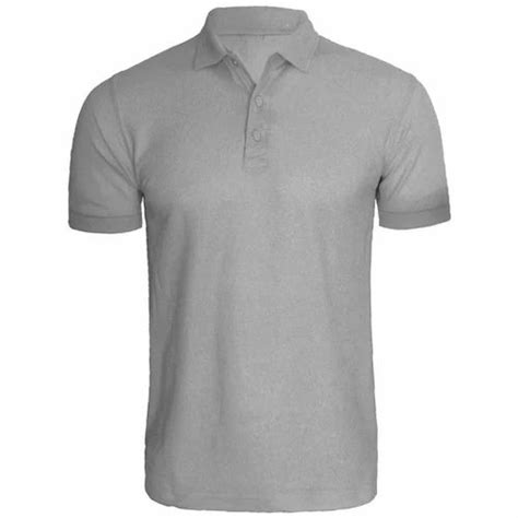 Grey Polo T Shirts At ₹ 180piece Mens Collar Neck T Shirt In