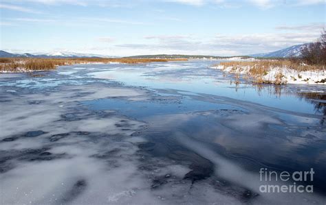 Frozen Flathead Lake Montana Photograph By Amy Sorvillo Pixels