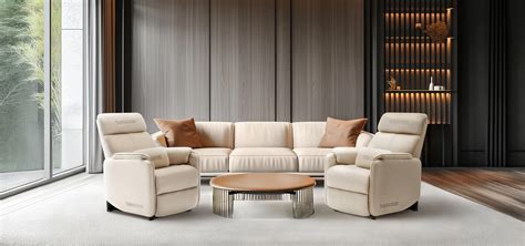 Массажная софа, кресло реклайнер Yamaguchi Sofa (бежевая)