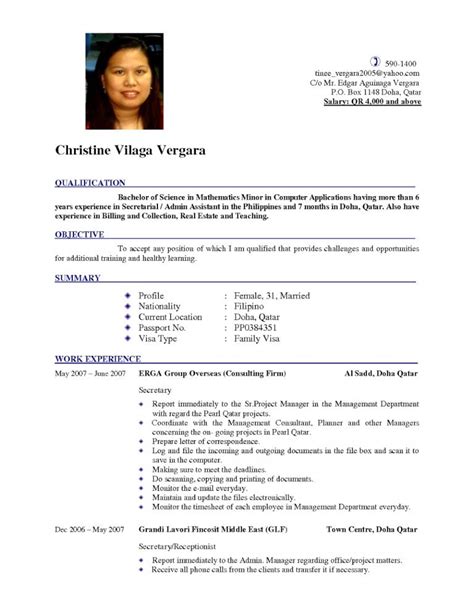 Foto Contoh Cv Beasiswa Bahasa Inggris Di Desain Curriculum Vitae