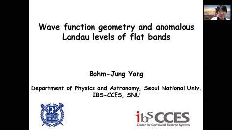 Quantum Matter Sg Seminar By Prof Bohm Jung Yang On October 7 2021