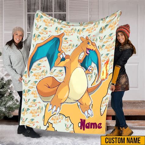 Charizard Fleece Blanket Etsy