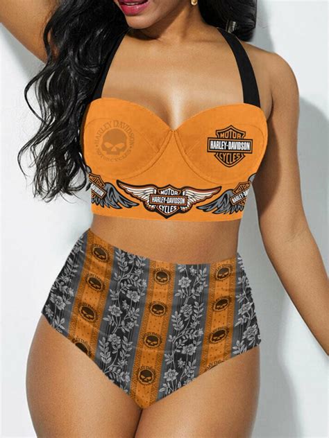 Harley Davidson Sexy Print Bikini Swimsuit VD250 ClassicBike Shop