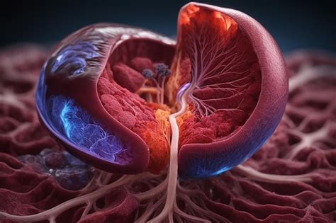 Premium Ai Image Diagram Showing Human Kidney Anatomy Healthy Spleen