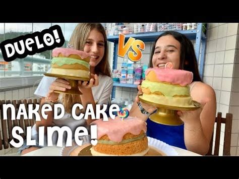 QUEM FEZ O MELHOR NAKED CAKE SLIME VENCE MASTERCHEF SLIME NAKED CAKE SLIME CHALLENGE SLIME