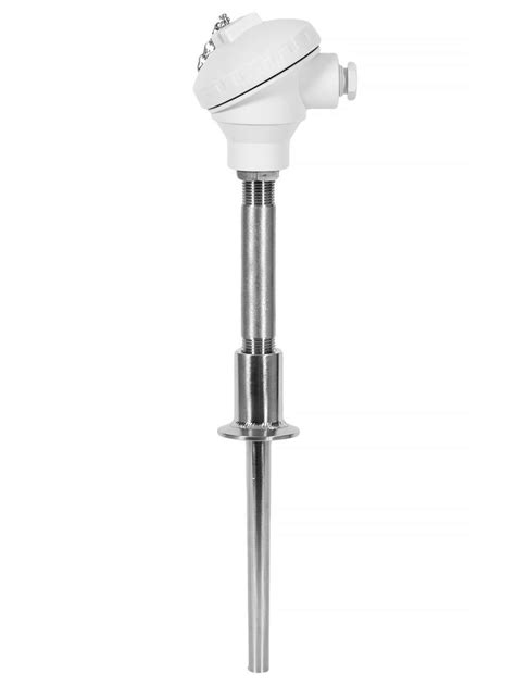 Rtd Sensor With Solid Drilled Clamp Hygienic Thermowell H B Sensors