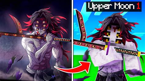 I Became Upper Moon In Demon Slayer Minecraft Mod Youtube