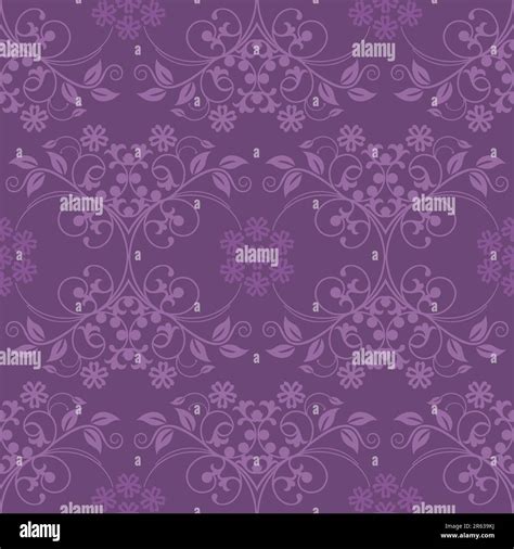 Seamless Vintage Wallpaper Pattern Purple