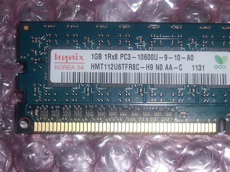 Hynix 1gb 1rx8 Pc3-10600u 1333mhz PC Memory Hmt112u6tfr8c-h9-n0-aa C ...