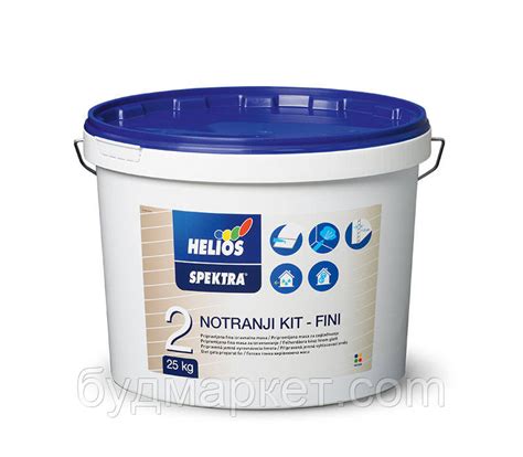 Шпаклевка акриловая HELIOS Spektra финишная внутренняя, 25 кг (24шт/пал ...