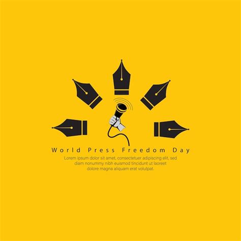 Premium Vector World Press Freedom Day Concept Vector Illustration