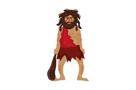 Caveman with Stick SVG Cut file by Creative Fabrica Crafts · Creative ...