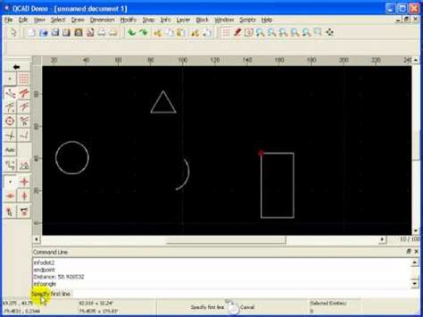 Tutorial Qcad De Medida Do Desenho Youtube