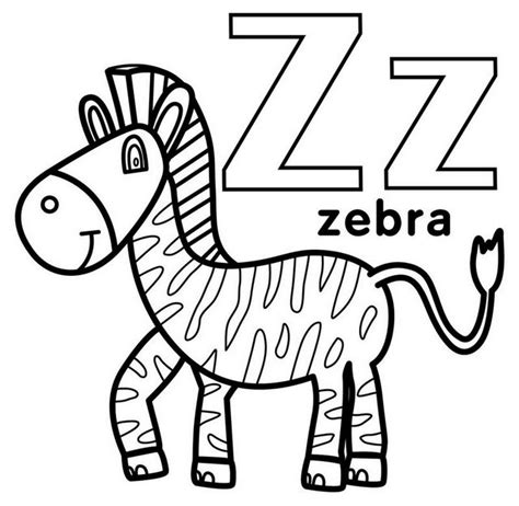 Letter Zz Coloring Pages Coloring Pages