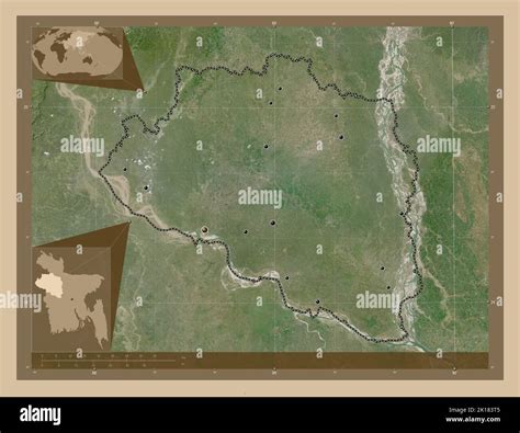 Rajshahi Division Of Bangladesh Low Resolution Satellite Map