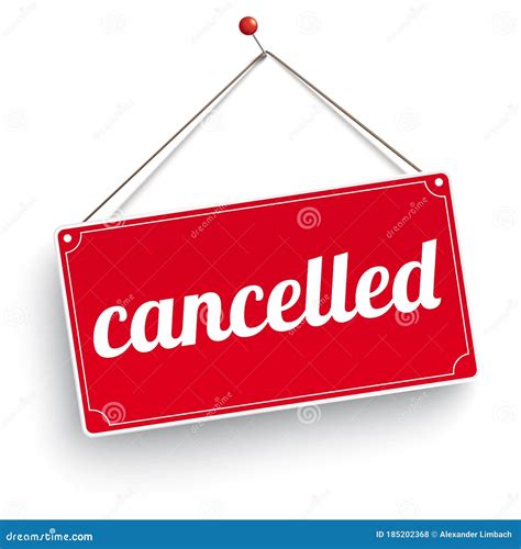 Meeting Cancelled On Blackboard Stock Photo | CartoonDealer.com #34343652