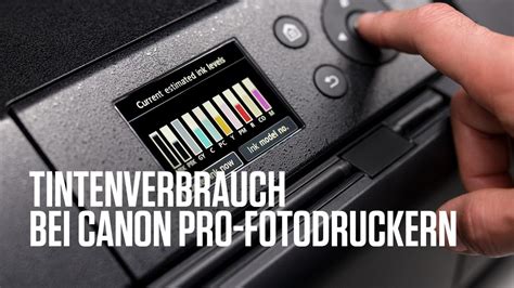 Canon Academy Quick Tipp Tintenverbrauch Bei Professionellen Canon