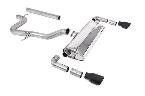 Milltek Sport Cat Back Exhaust System Non Resonated GT 100 Cerakote