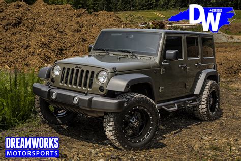 Green Jeep Wrangler Unlimited Dreamworks Motorsports