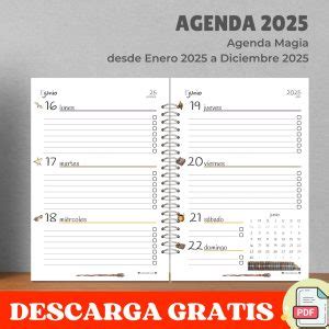 Agenda Magia Gratis Pdf Para Imprimir Arteconlili