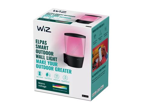 WiZ Luminaire d extérieur RGBW à intensité variable ELPAS LED 8 5W