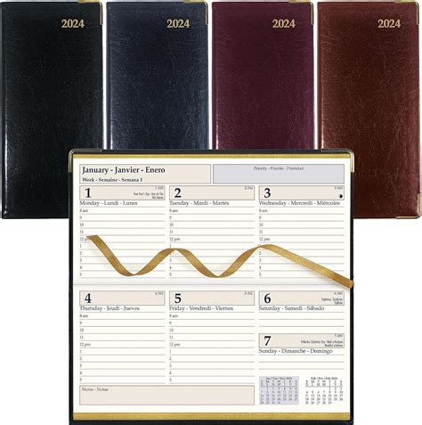 Brownline 2024 Executive Weekly Pocket Planner Appointment Book 12 Months