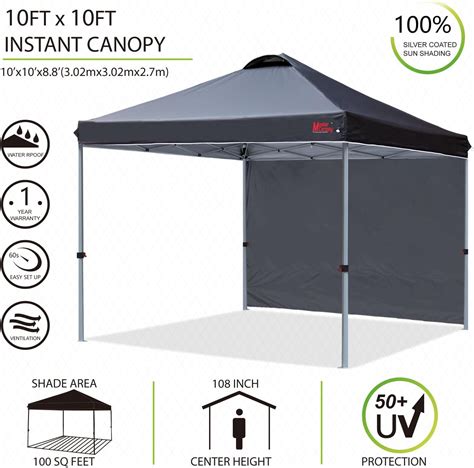 Buy Mastercanopy Durable Ez Pop Up Canopy Tent With Sidewall X