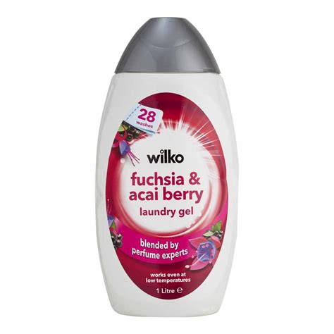 Wilko Fuchsia And Berry Gel Bio 28 Washes 1L Wilko