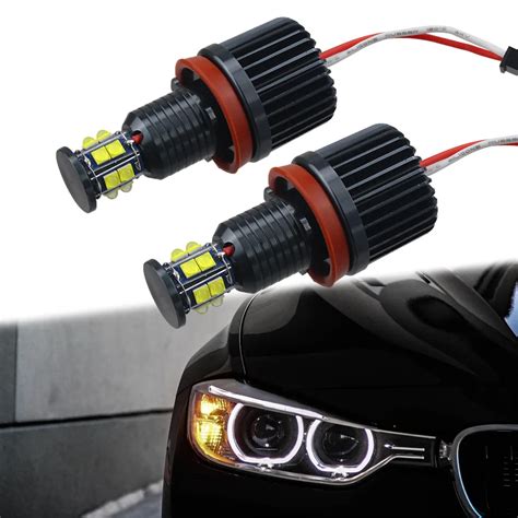 Pc W W E H Led Angel Eyes Led Marker Lights Canbus For Bmw X