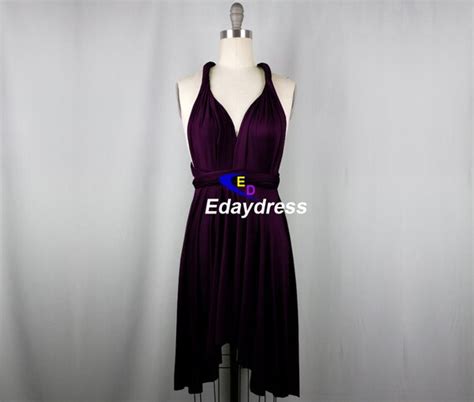 darker Eggplant Royal Grape Purple Bridesmaid Dress Infinity