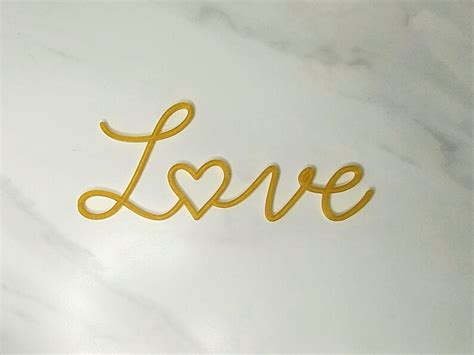 Valentine T Cursive Love Word Sign Preppy Trendy Dorm Art Y2k