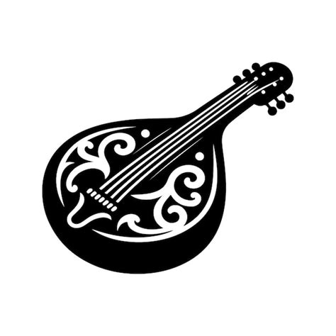 Premium Vector Banjo Silhouette Vector Illustration