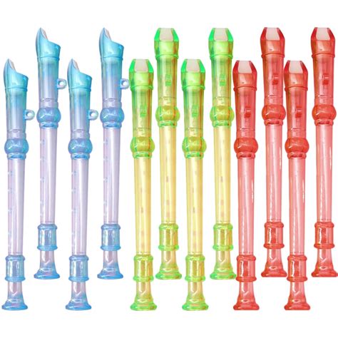 12 Pcs Musical Instruments Music Flutes for Beginner Kids Music Flute Little Flute Clarinet ...