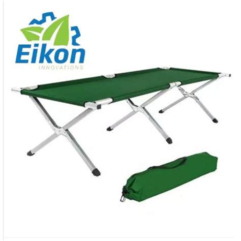 Compact Portable Foldable Green Outdoor Camping Canvas Camp Cot Bed ...