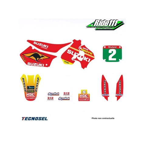 Kit déco ou housse de selle TECNOSEL REPLICA TEAM 1998 SUZUKI 125 250 RM