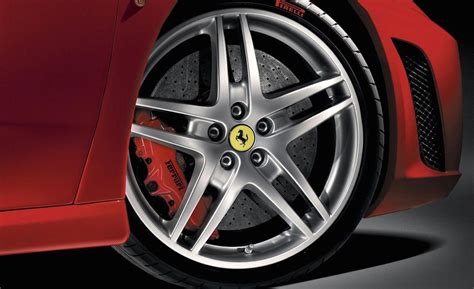 Set 4 PERFECT Genuine OEM Factory Ferrari F430 Wheels New Dunlop Tires ...